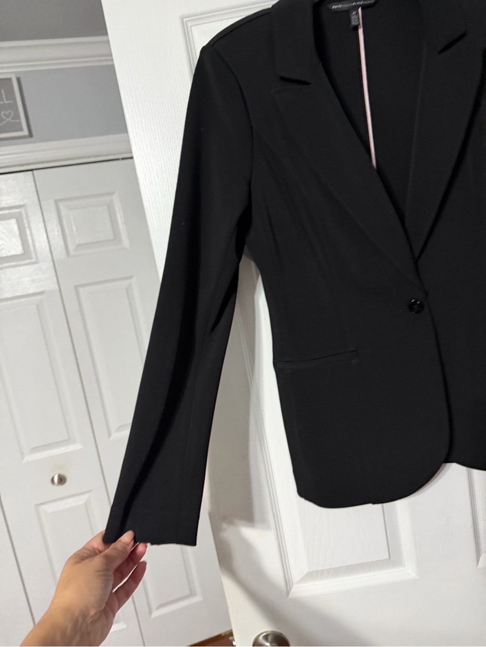 White House Black Market Black Single-Button Women's Blazer - Picture 6 of 15